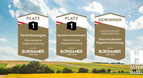 Hagelversicherung erneut mit Tripelbestnoten bedacht