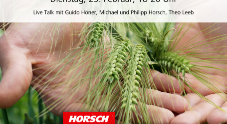 Horsch Live – drei Tage lang Info-Nachschub