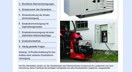 Merkblatt zur Ersatzstromversorgung in neuer Auflage