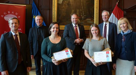 AGRANA Forschungspreis an E. Deltedesco und H. Leonhardt