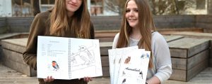 Warther Schülerinnen designen Vogelmalbuch