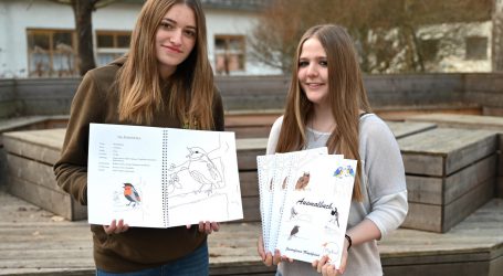 Warther Schülerinnen designen Vogelmalbuch