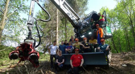 Warther Schüler übten am Harvester