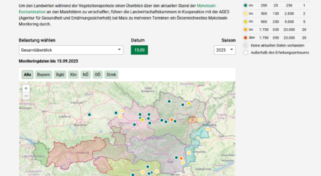 Pilzgiftwarner für Mais ist aktiviert