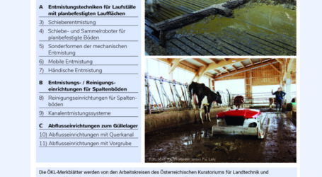 ÖKL-Broschüre 84 über Entmistung bei Rindern