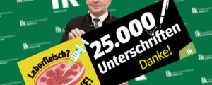 Starkes Echo für Petition gegen Laborfleisch